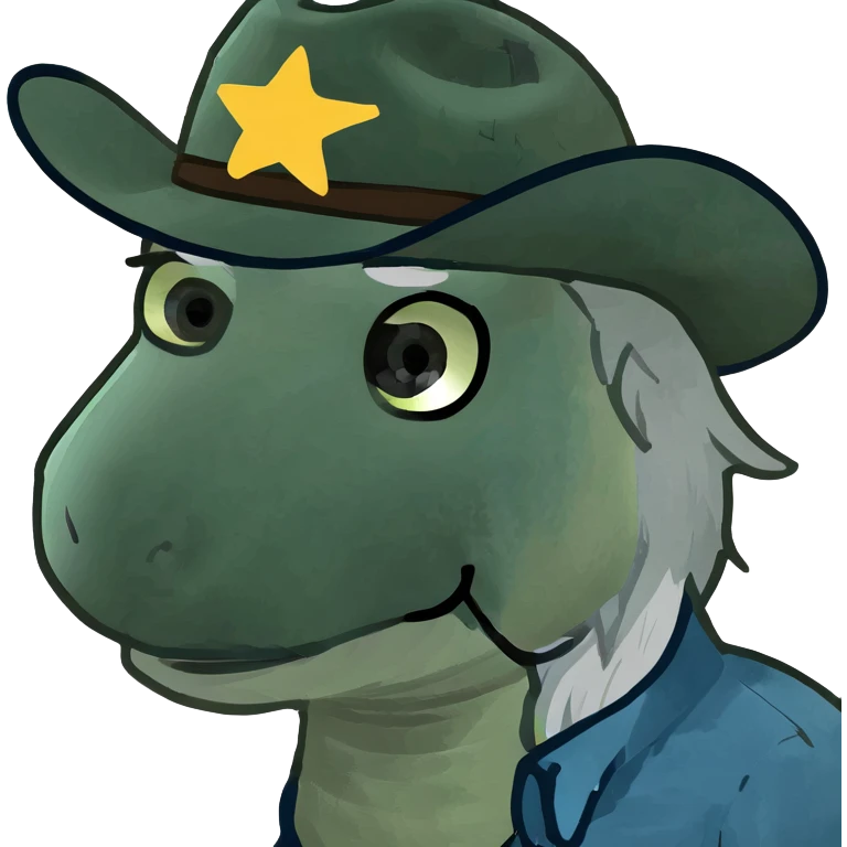 Light blue pony with white hair with cowboy hat  emoji