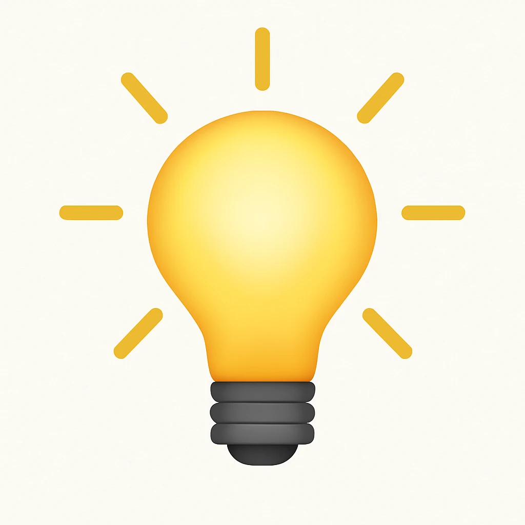 lightbulb emoji