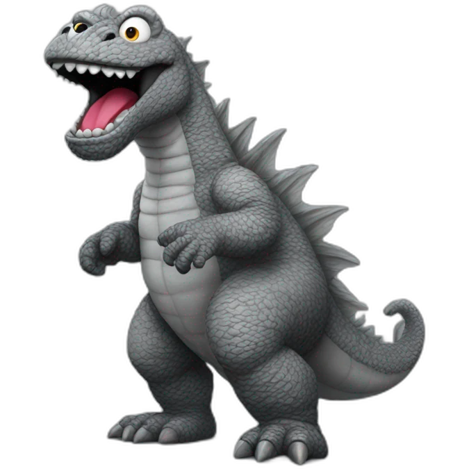 sesame street grey godzilla emoji