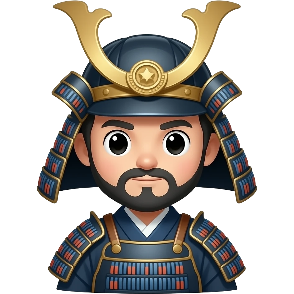 very cute ronin with snowflakes around emoji emoji