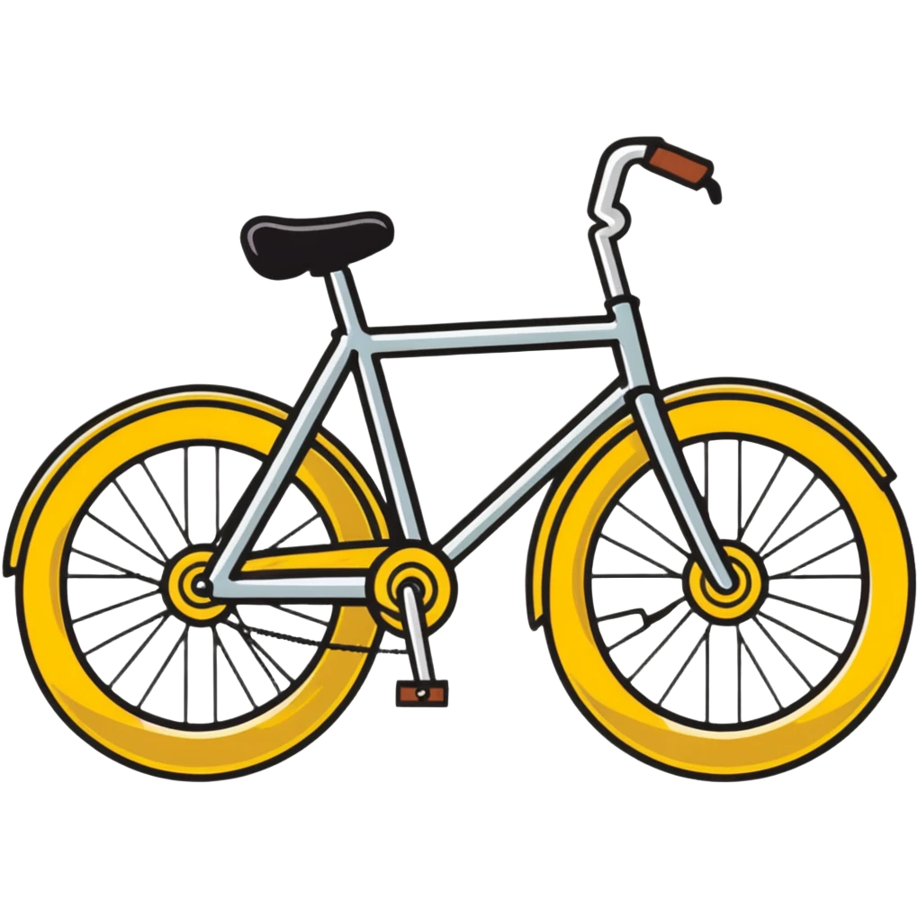 polished glossy bicycle with metallic finish emoji