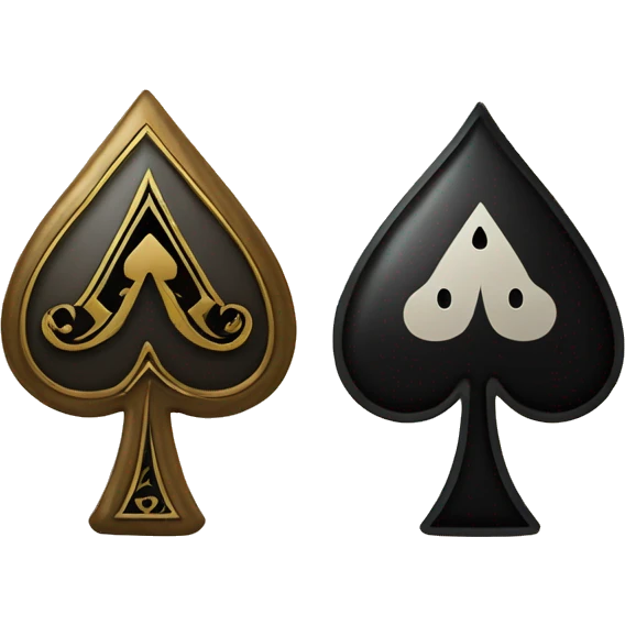 Ace of spades and king of spades emoji