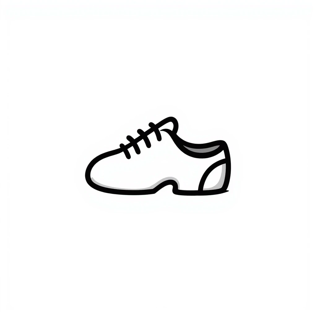 bowling shoes hand drawn doodle style icon emoji