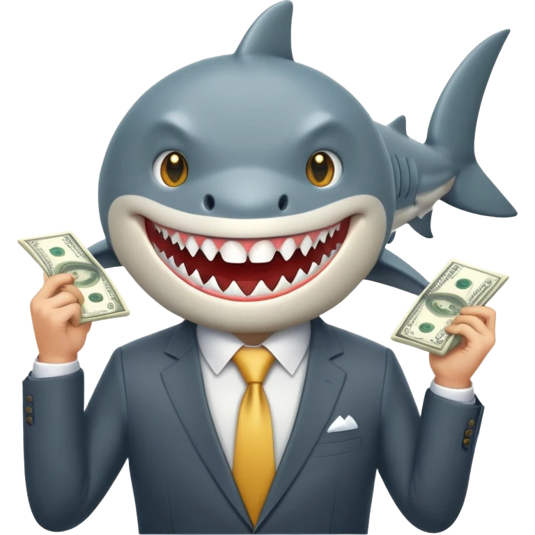 Money shark  emoji