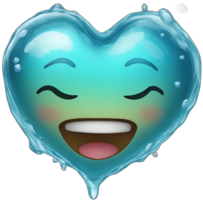 Heart water emoji