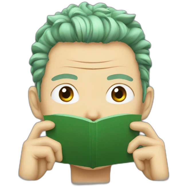 zoro watching movie emoji