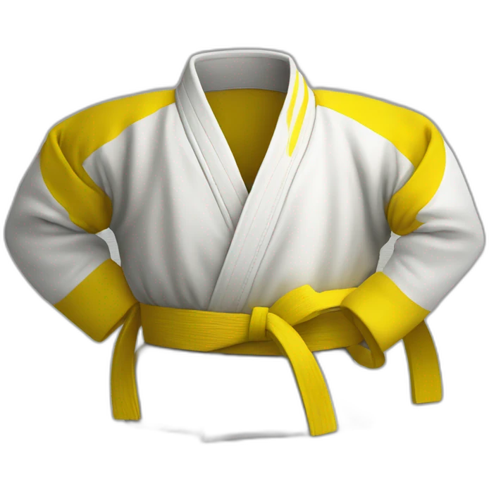 ceinture jaune judo emoji