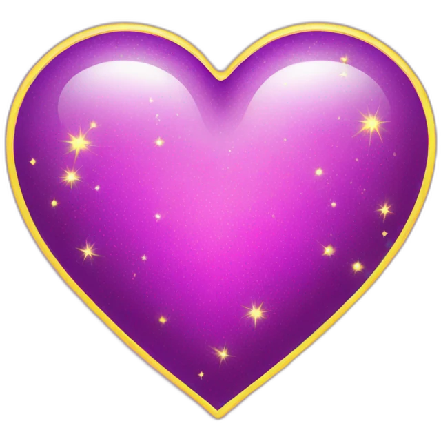 pink-and-purple-heart-with-yellow-sparkles emoji
