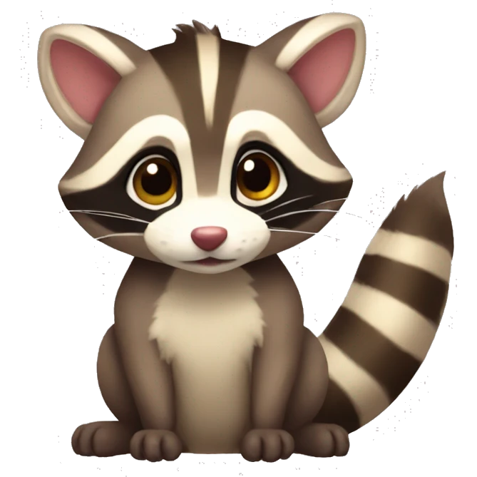 Racoon furret emoji