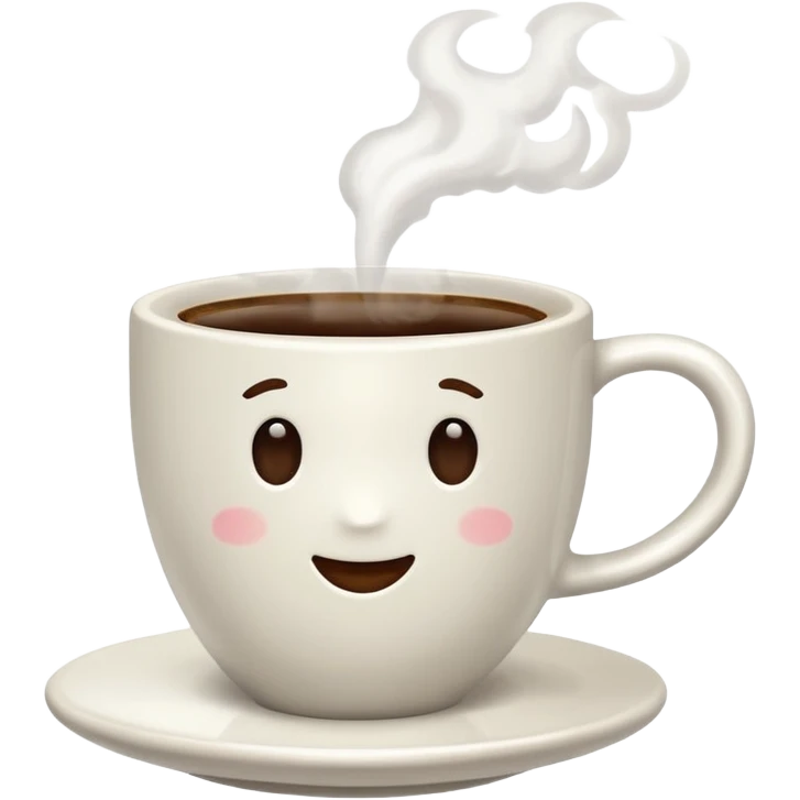 Coffee cup without face emoji