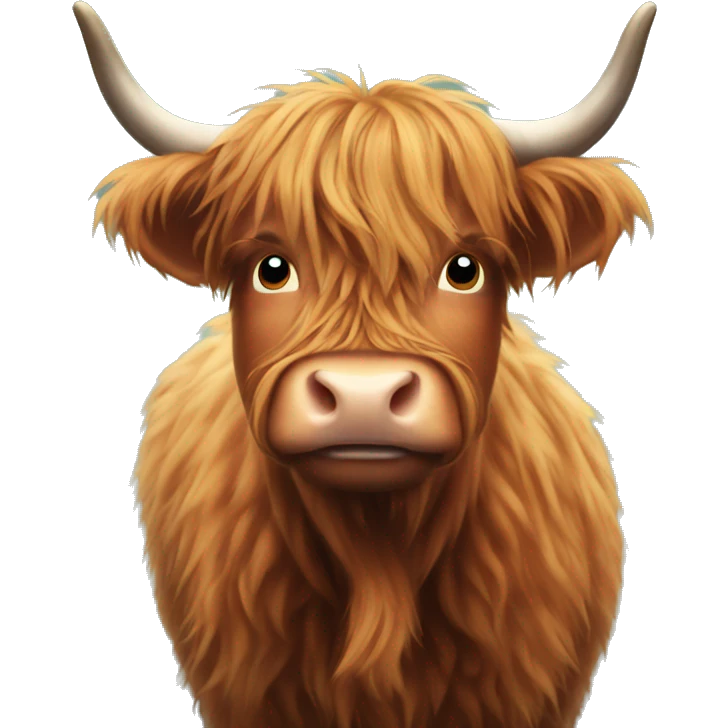 Highland cow  emoji