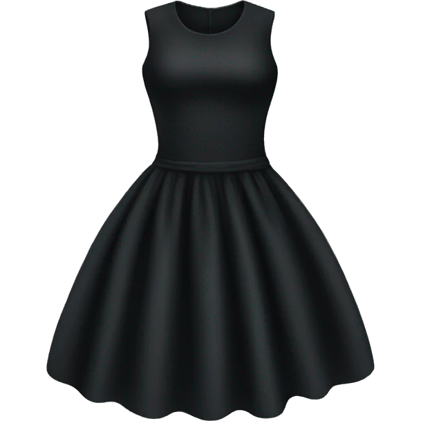 Black dress emoji