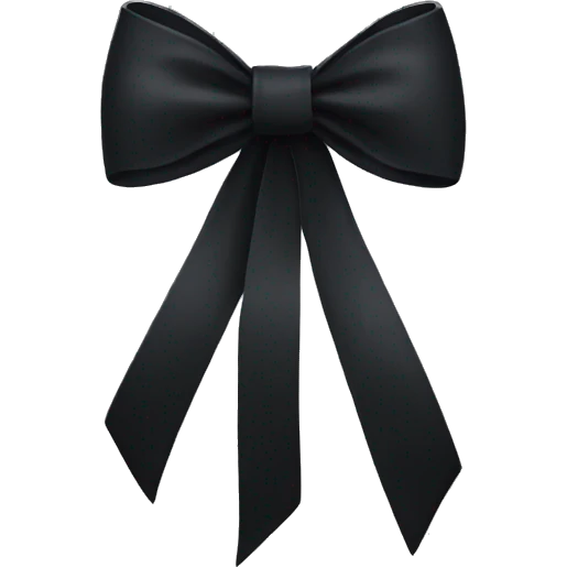 Black bow emoji