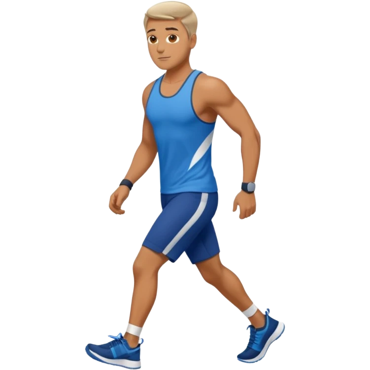 guywalking workout clothes  emoji