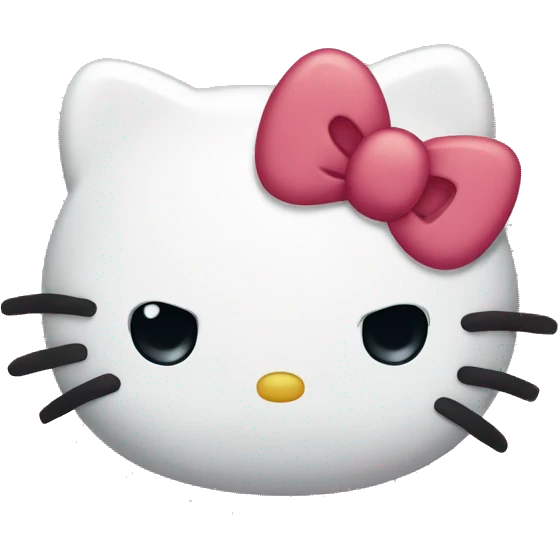 sad hello kitty emoji