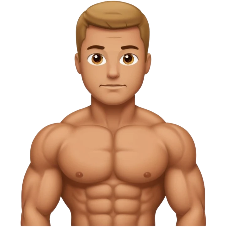 Handsome muscle man emoji