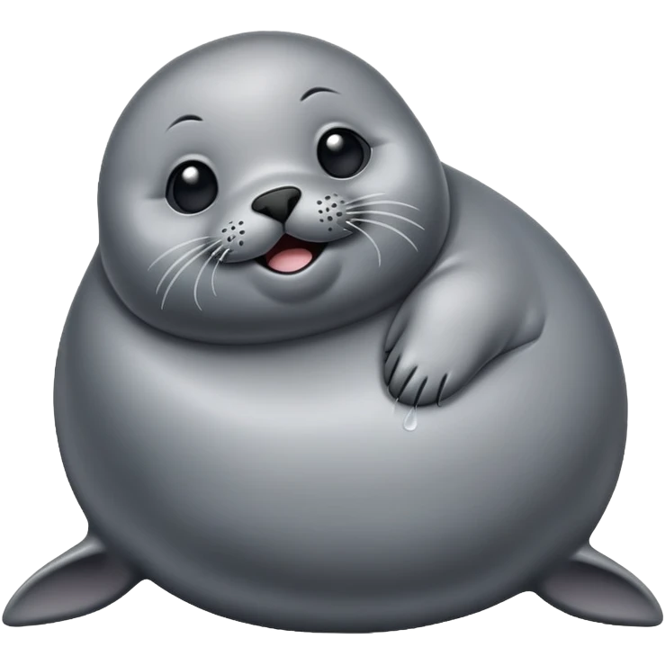 Silly seal emoji