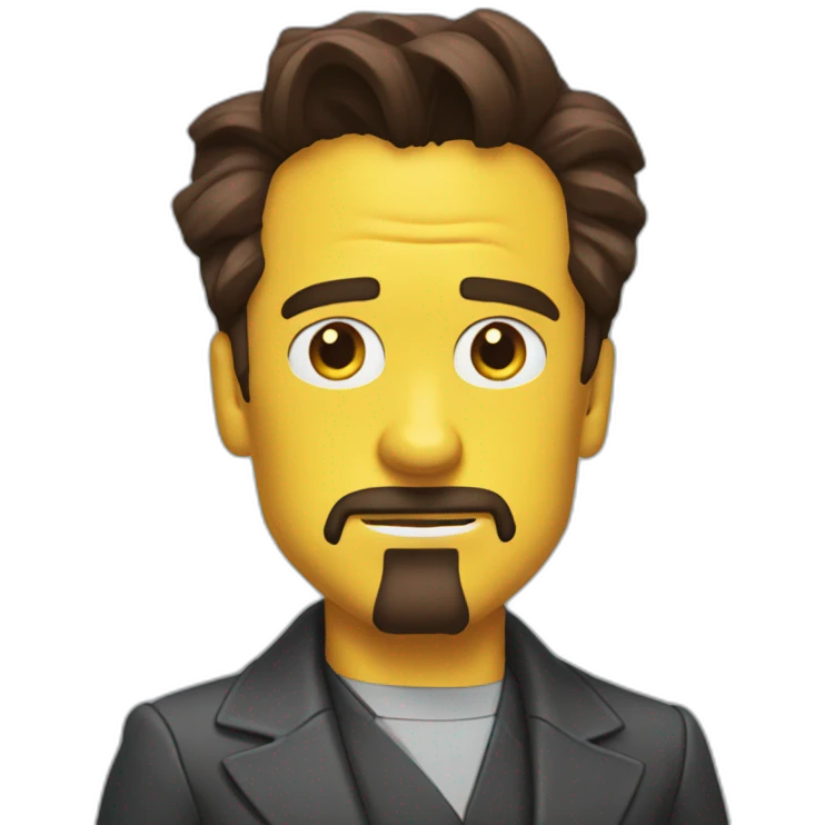 Tony stark simpson  emoji