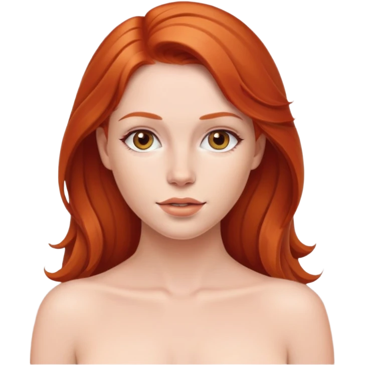 Голая рыжая девушка emoji