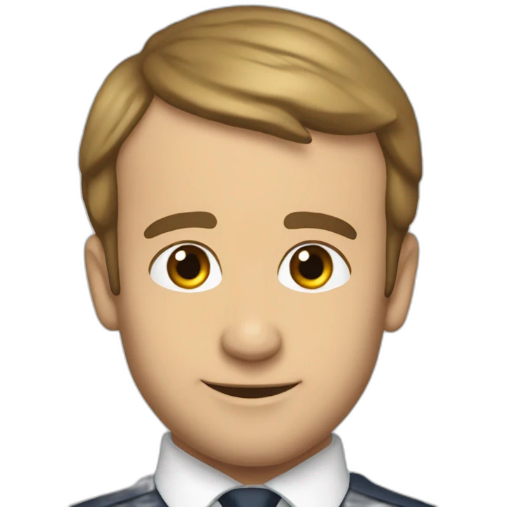 Macron qui envoie un coeur emoji