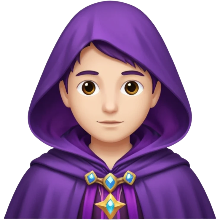 fantasy magic purple cloak emoji