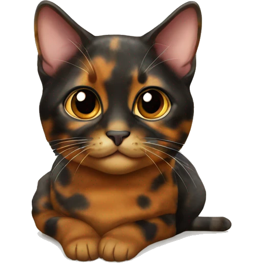 Tortoiseshell cat emoji