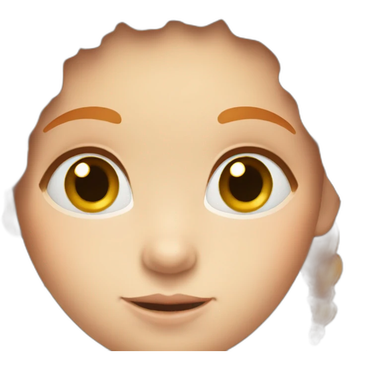 Ginger girl with blue eyes emoji