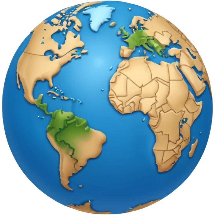 world emoji indicating travel emoji