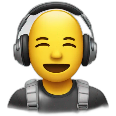 Face Listening music emoji