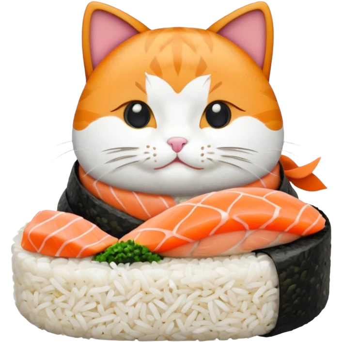 Sushi cat emoji