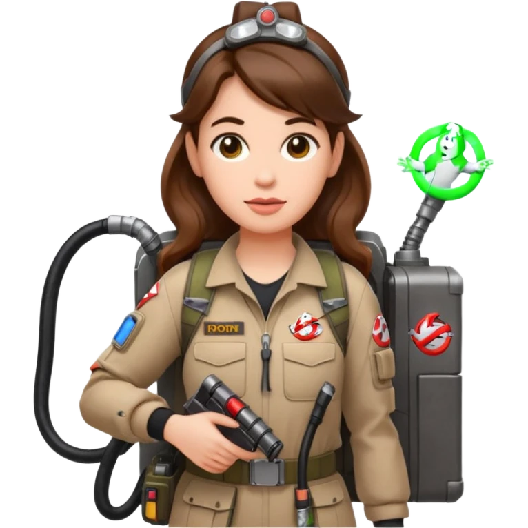 ghostbusters female long hair emoji