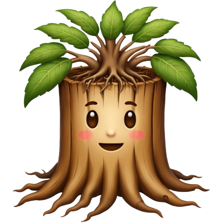 thick brown root emoji