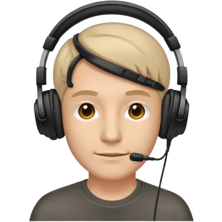 streamer with headphones emoji