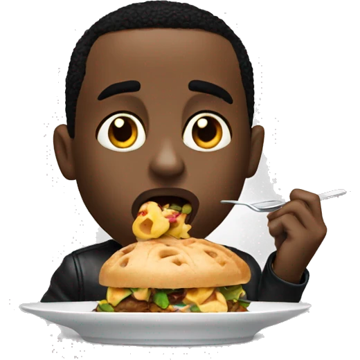 P diddy eating  emoji