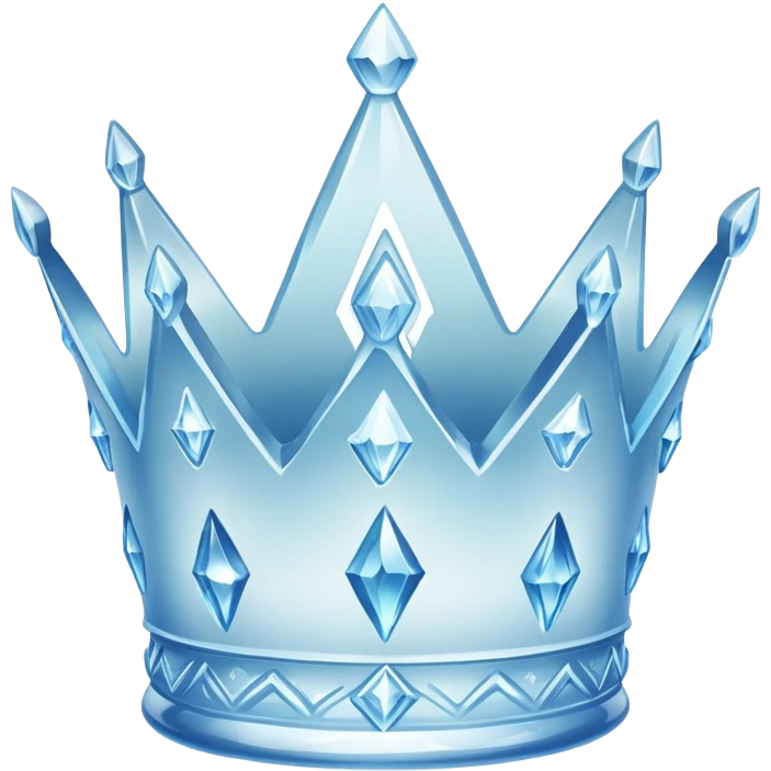 Ice crown and looks so real emoji