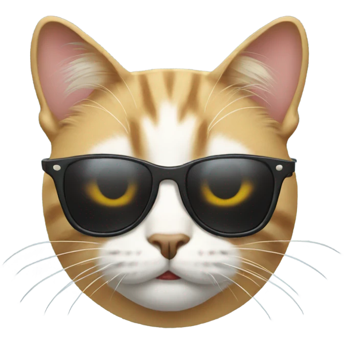 Cat with sunglasses emoji