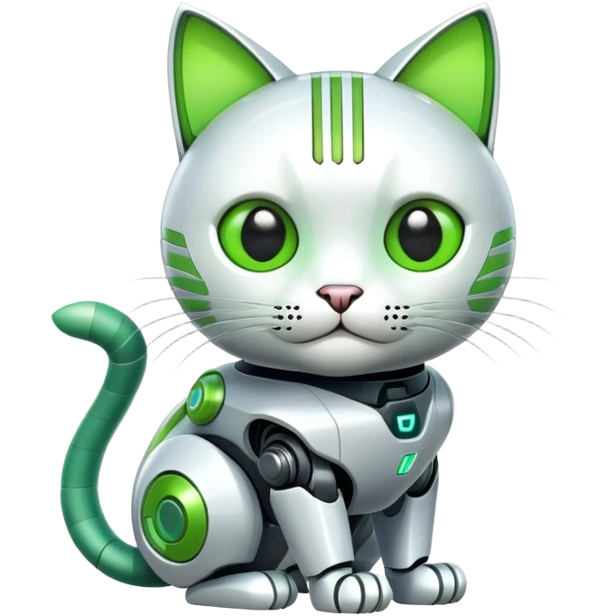 green cat about ai emoji
