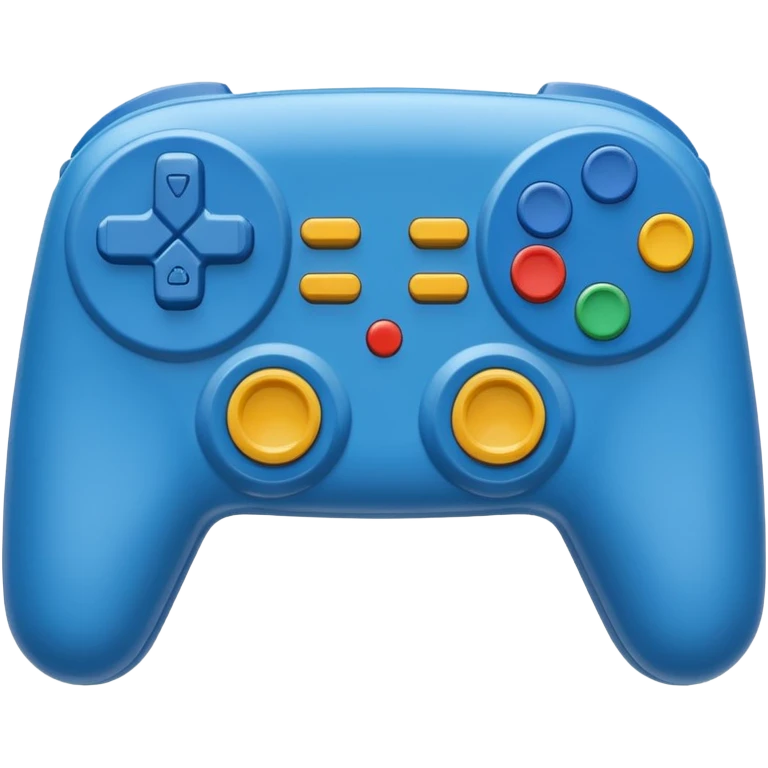 blue video game controller emoji
