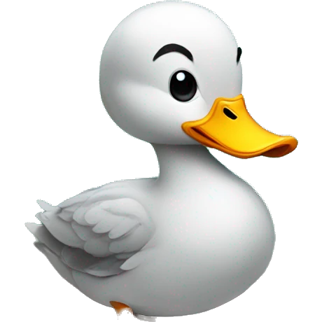duck with a ball emoji