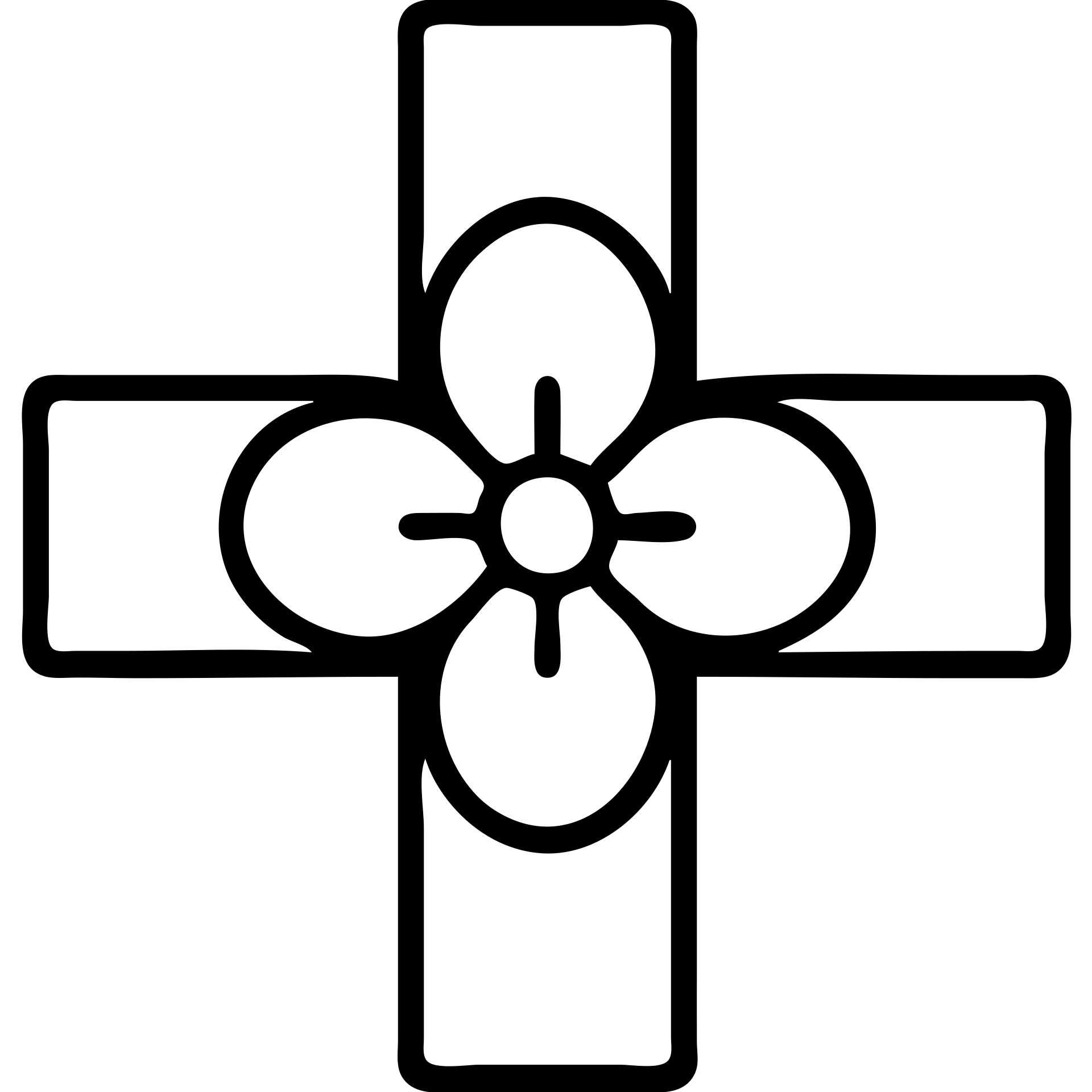 grey flower cross, outlined style, clean lines emoji