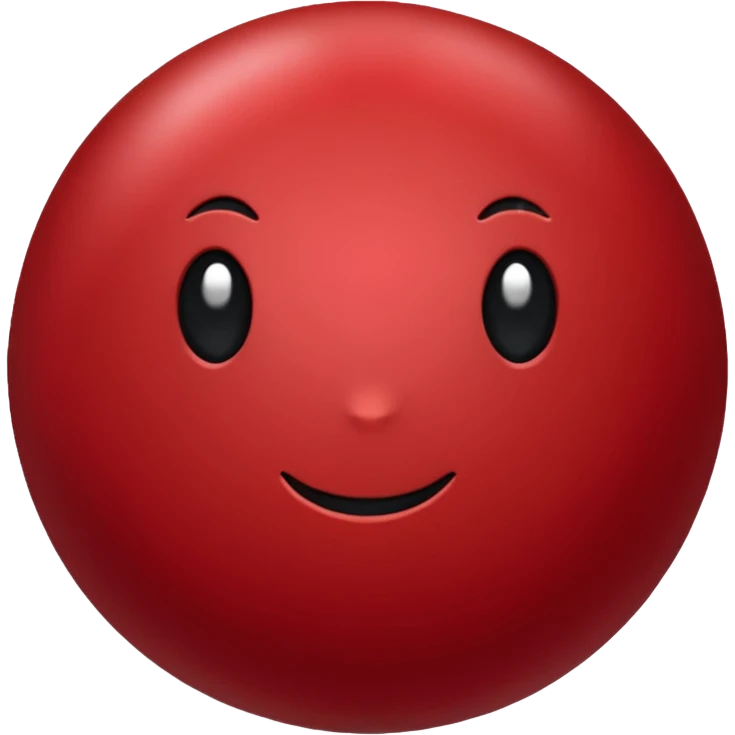Cery dark Red point without face emoji