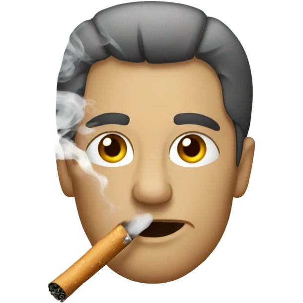 smoking with nails on emoji