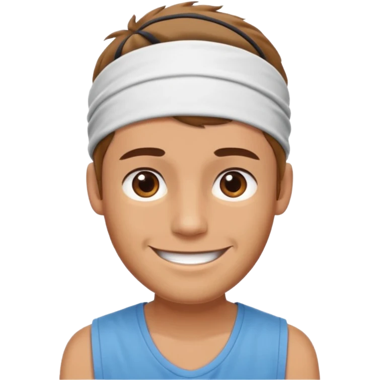 parmy guy with sleveless and head band  emoji