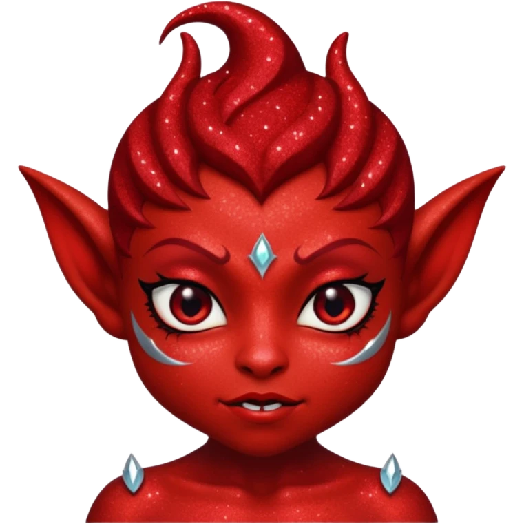 red glitter imp lust emoji