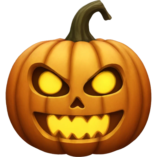 Scary pumpkin head  emoji