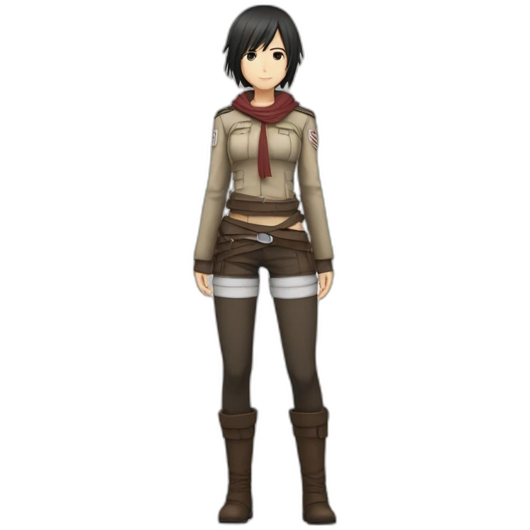 mikasa ackerman full body heart emoji