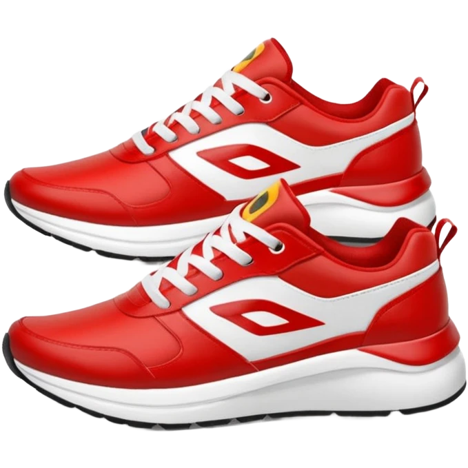 fast shoes, red and white. Sonic hedgehog sneakers emoji