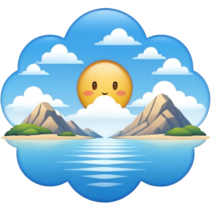 Calm day emoji