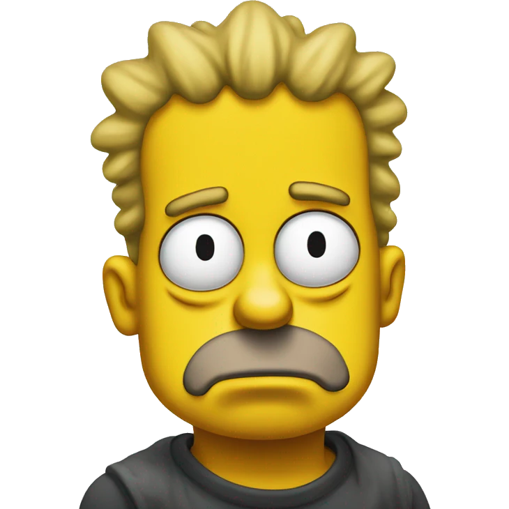 sad bart simpson emoji