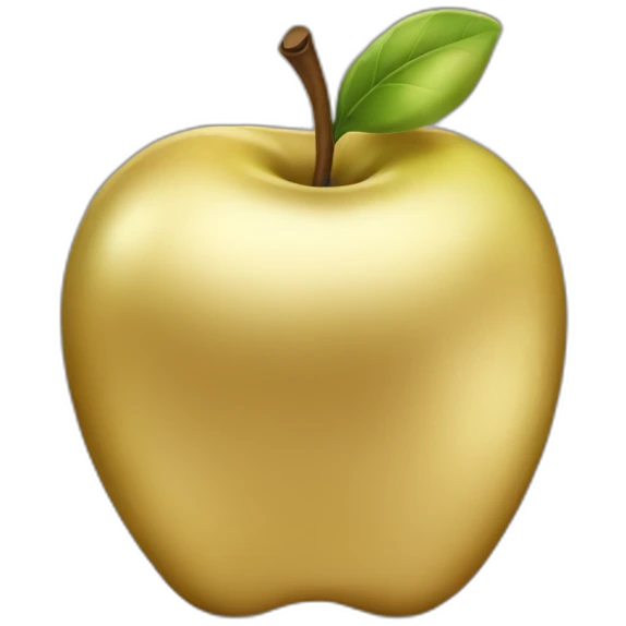 Gold apple emoji